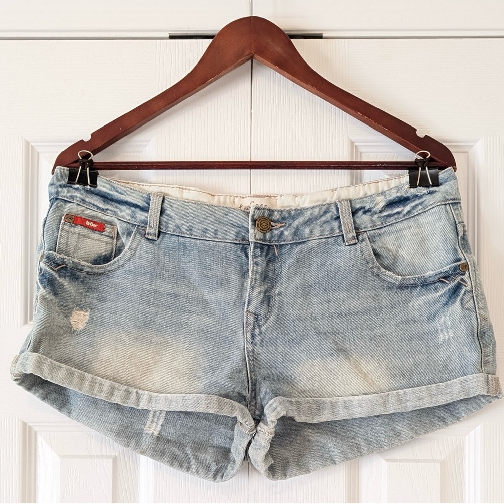 Size 12 Lee Cooper Denim Jean Shorts Jorts Light Wash